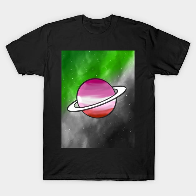 Aromantic In Space T-Shirt by OctopodArts